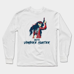 The Vampire Hunter Retro Style Long Sleeve T-Shirt